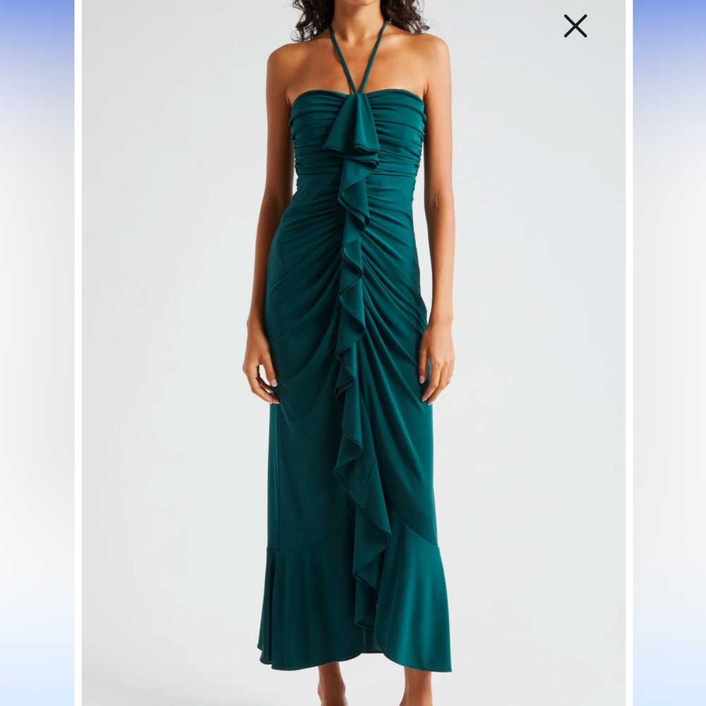 Ellis Center Ruffle Halter Dress
Cinq à Sept